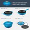 Best Choice Products 6-Piece Enameled Cast Iron Cookware Set, 6QT Dutch Oven W/ Lid, 2QT Skillet W/ Lid, Grill Pan, Grill Press